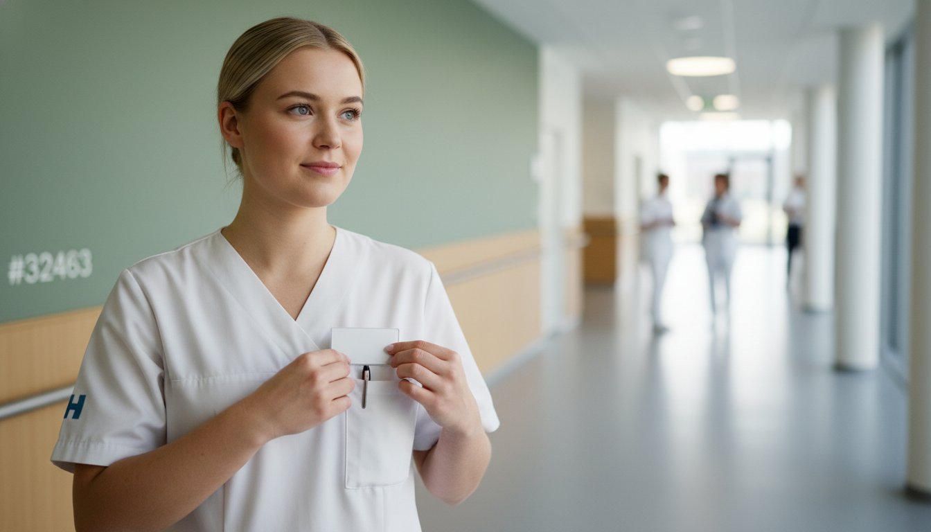 Navneskilt til sygeplejestuderende: Den komplette guide til dit første professionelle ID