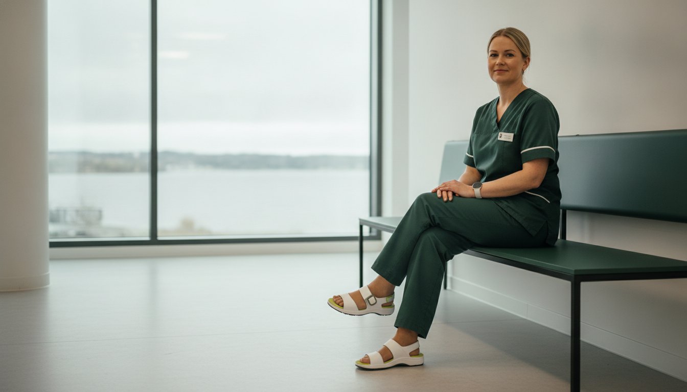 Arbejdssandaler til sundhedspersonale: Den ultimative guide til komfort i 2026