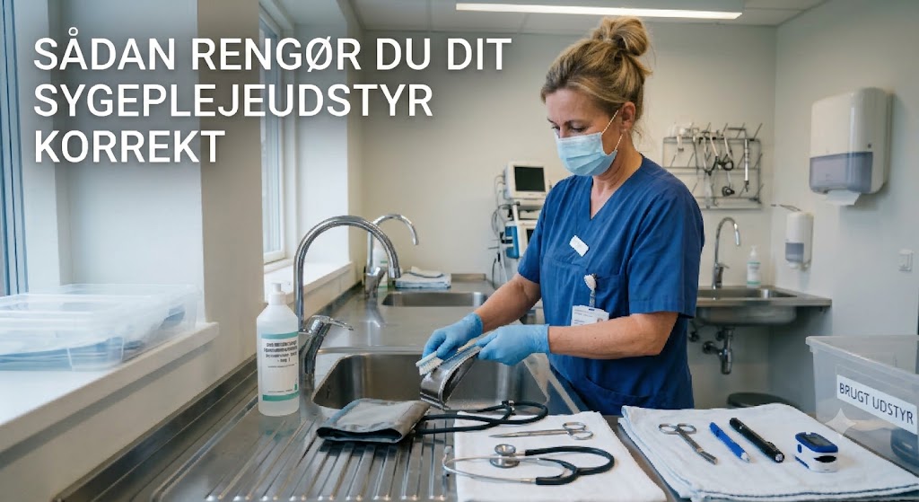 Sådan rengør du dit sygeplejeudstyr korrekt