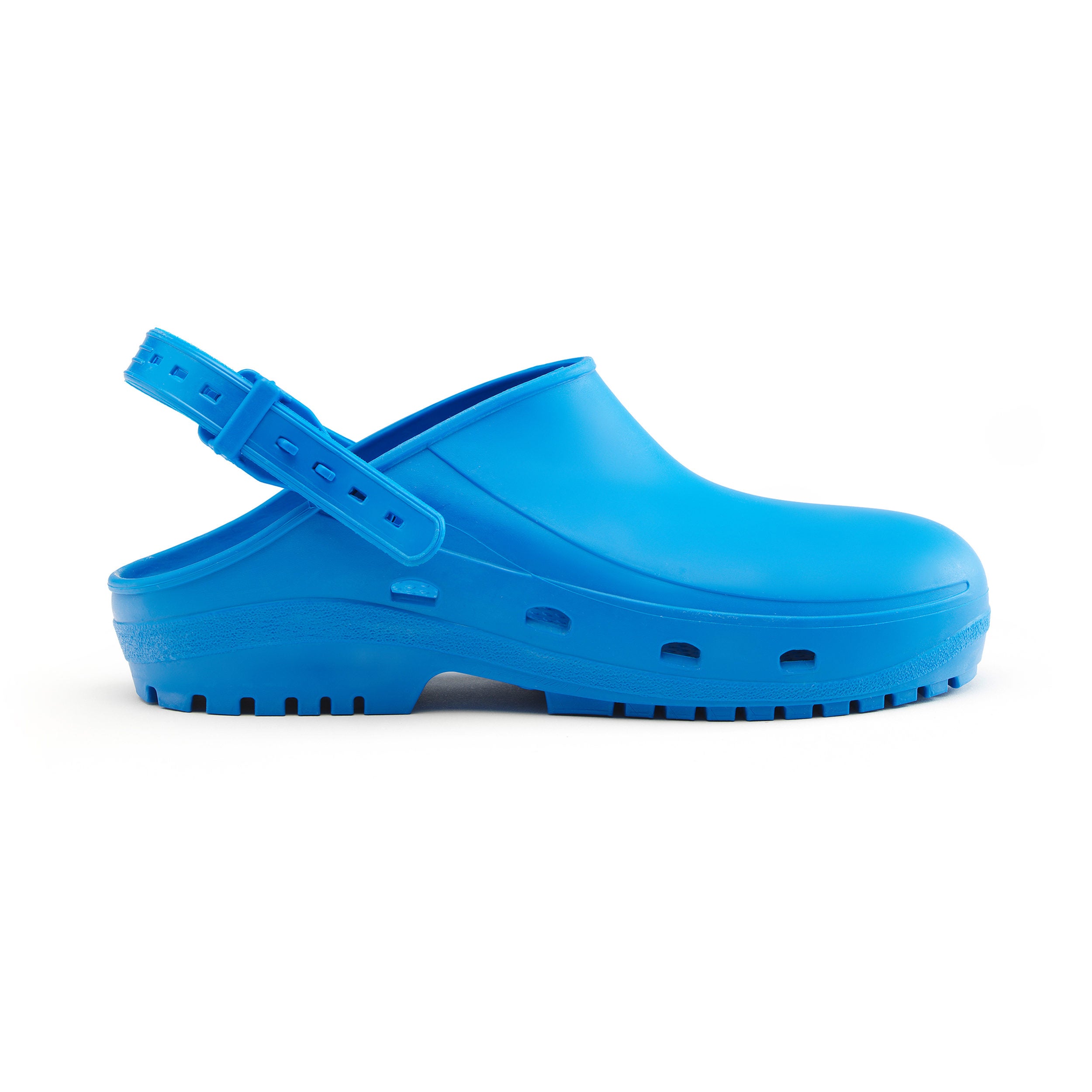 Blå Autoklaverbar clog med antistatiske skridhæmmende såler