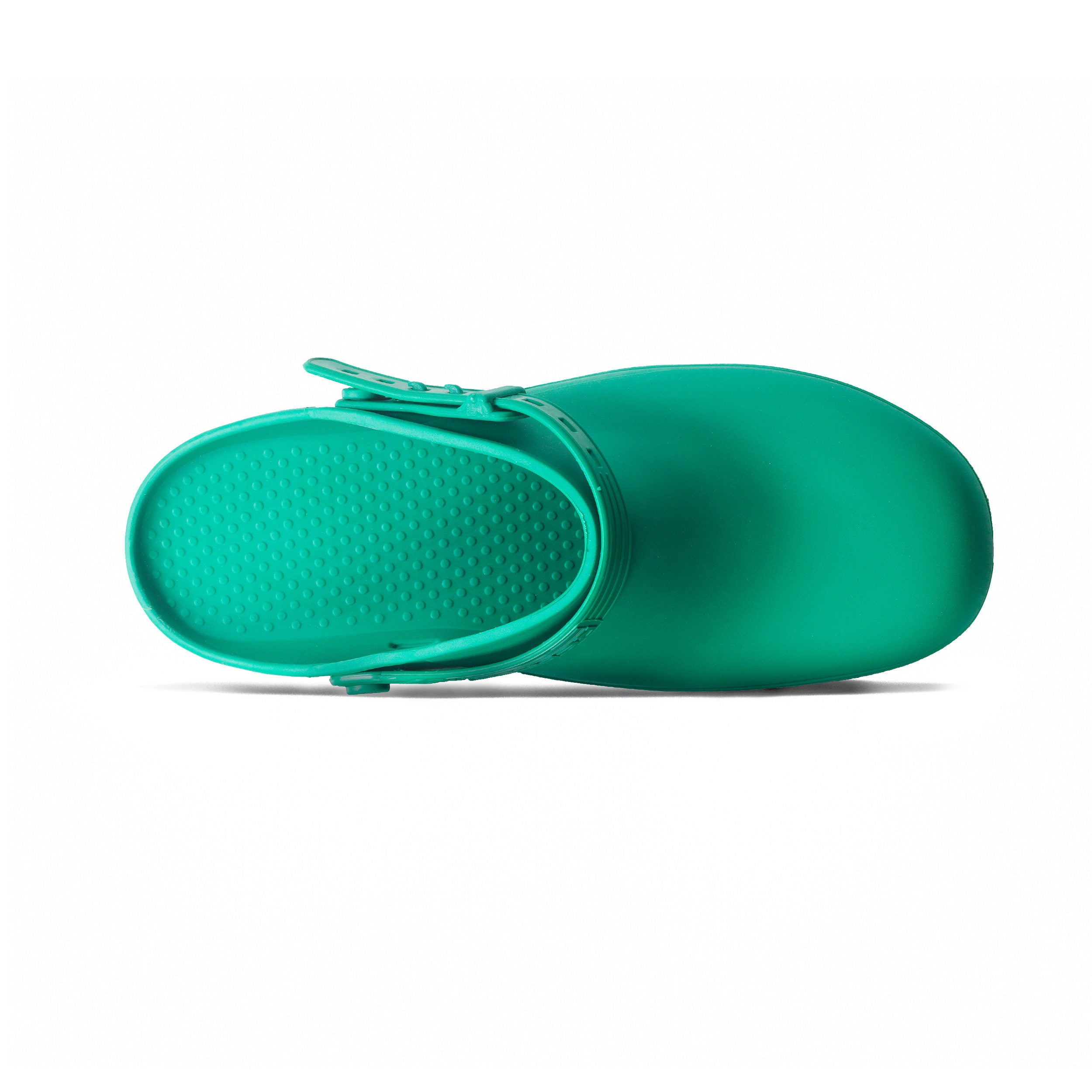 Grøn Autoklaverbar clog med antistatiske skridhæmmende såler