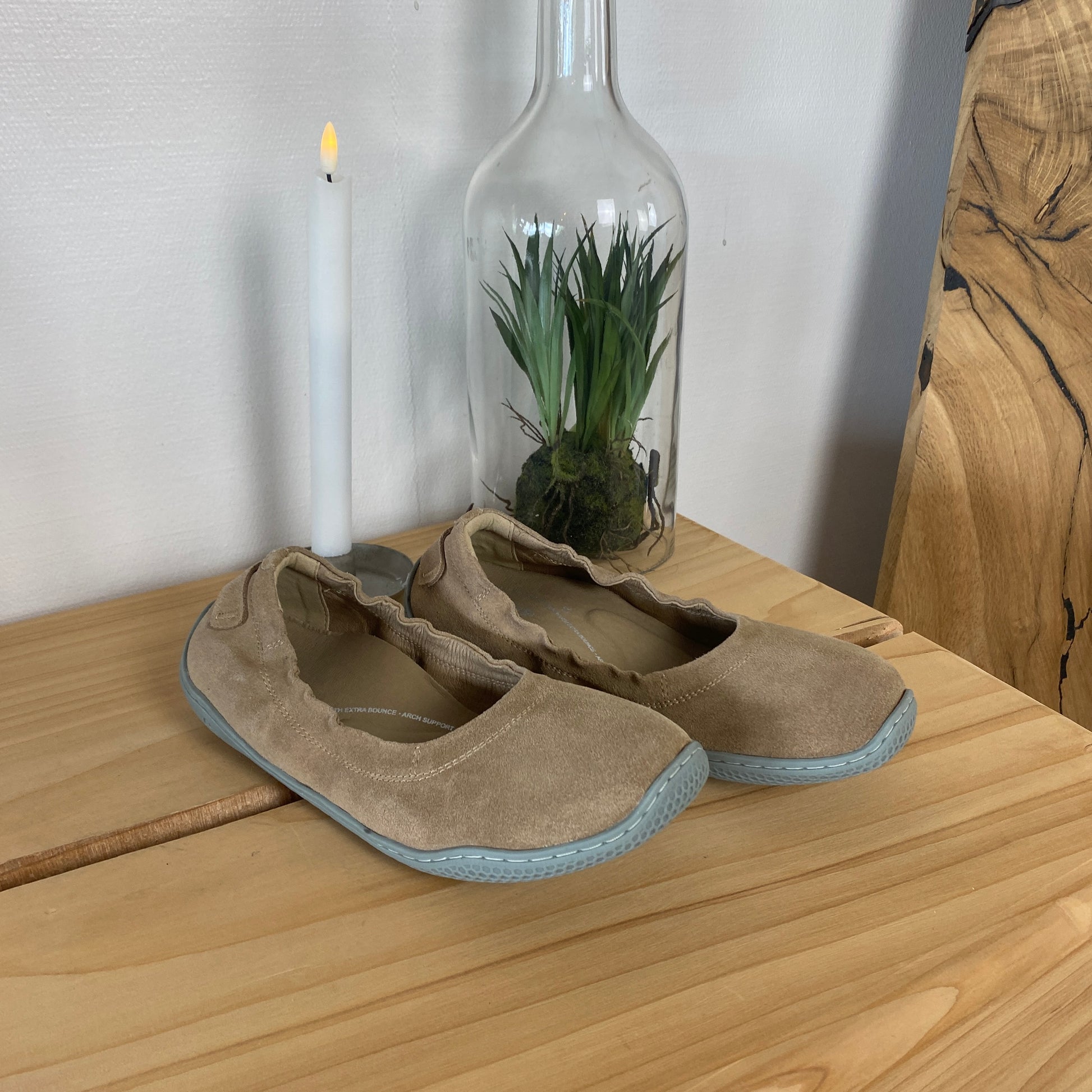 Green Comfort Leeds Lucca barfodssko i sand – naturlig bevægelse & fleksibel komfort