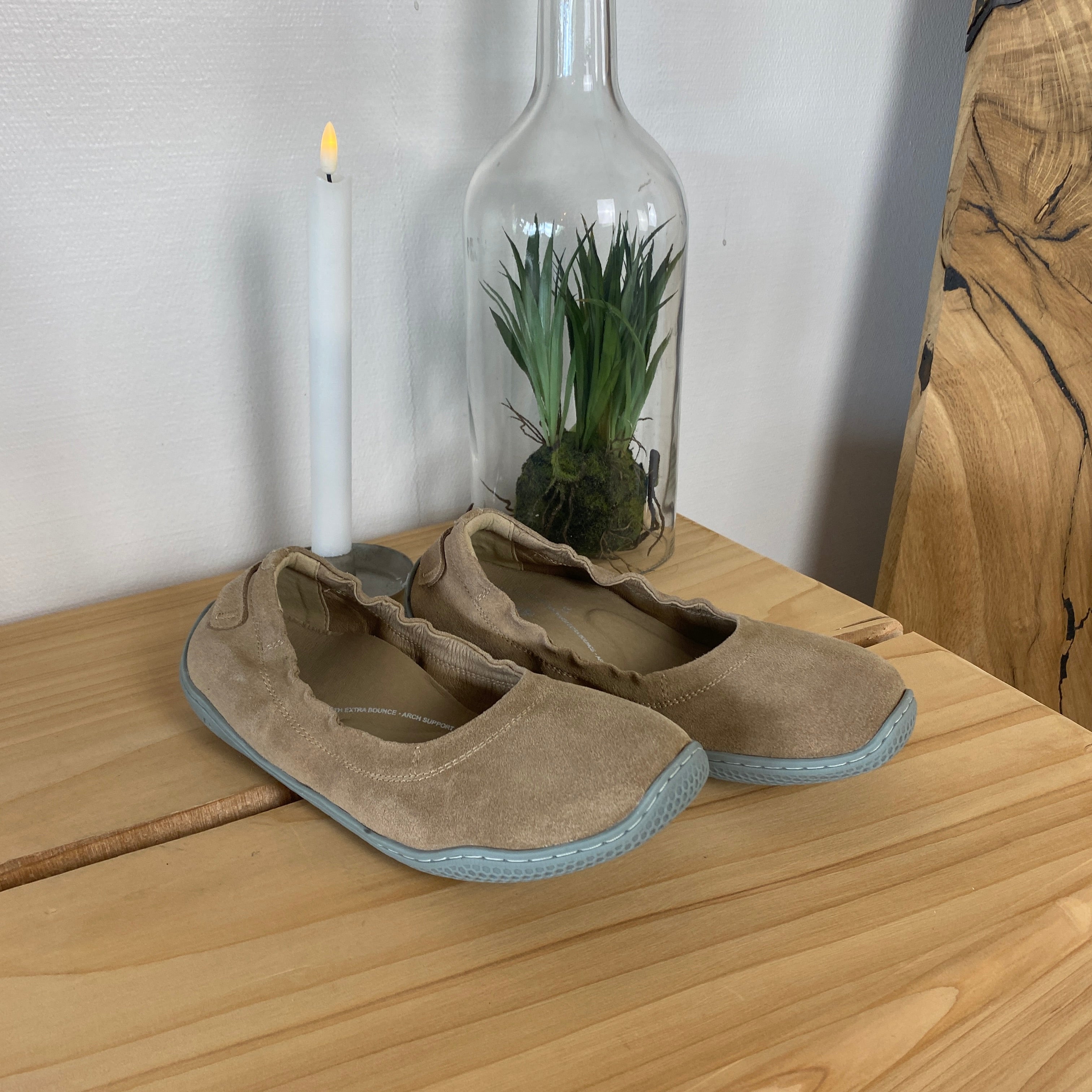 Green Comfort Leeds Lucca barfodssko i sand – naturlig bevægelse & fleksibel komfort