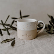 Ingen dårlige dage - Håndlavet keramik kop med hank