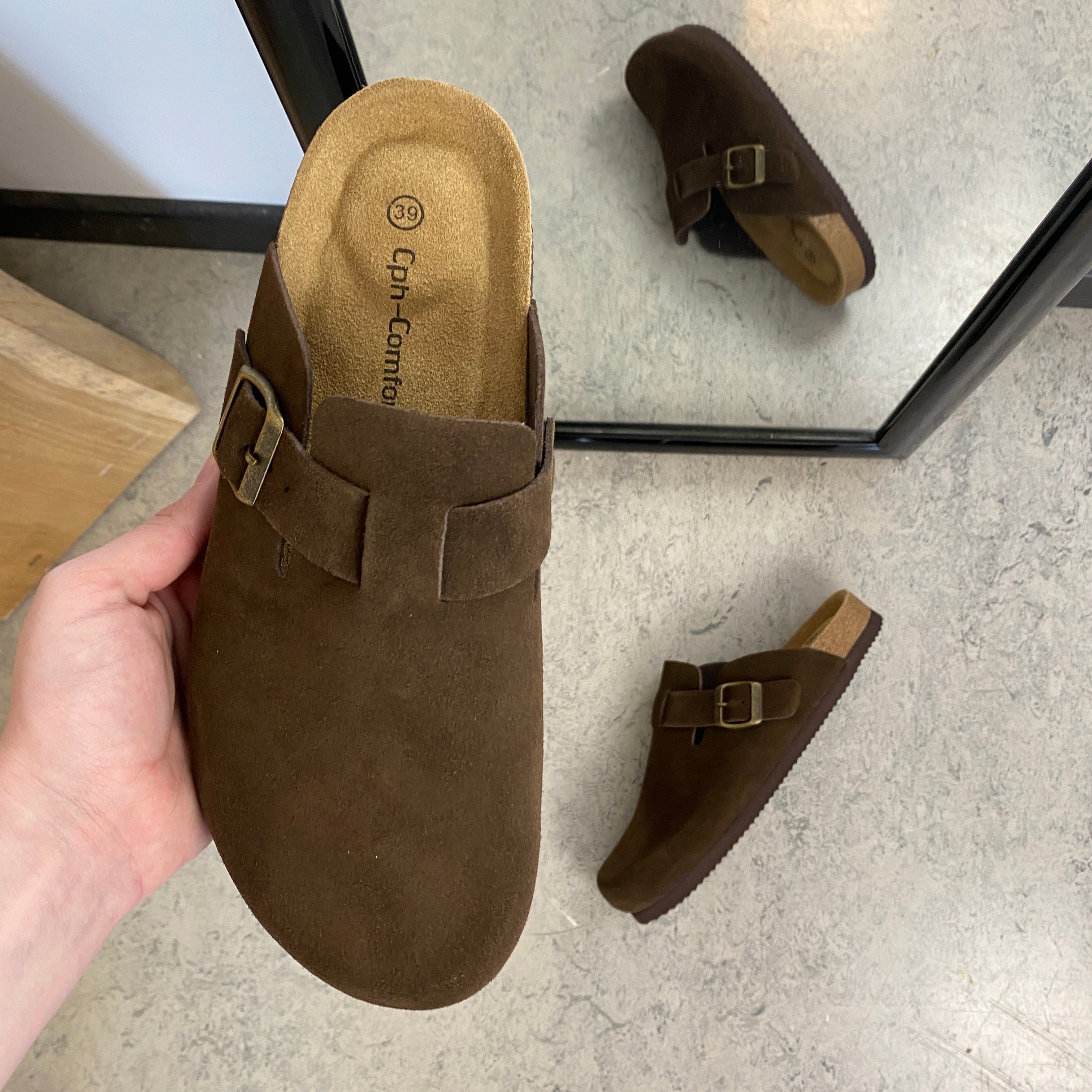 Mørkebrune clog sandal fra Cph-Copenhagen