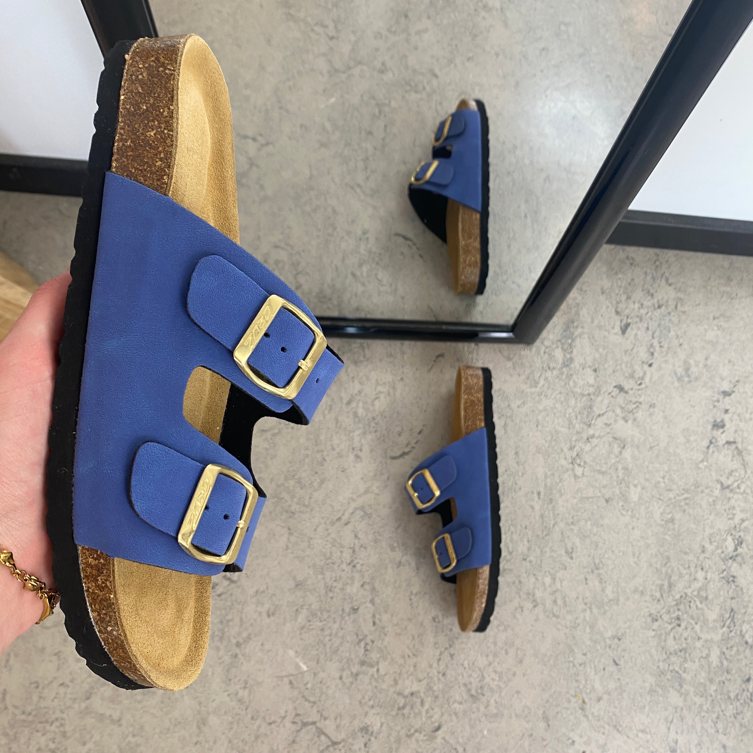 Cruz slip on sandal – Blå