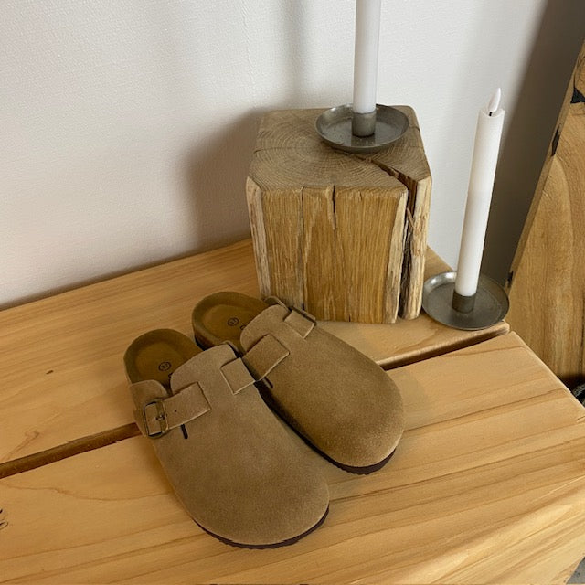 Lysebrune clog sandal fra Cph-Copenhagen