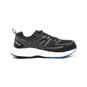 Sikkerhedssko med tåværn og snørre.