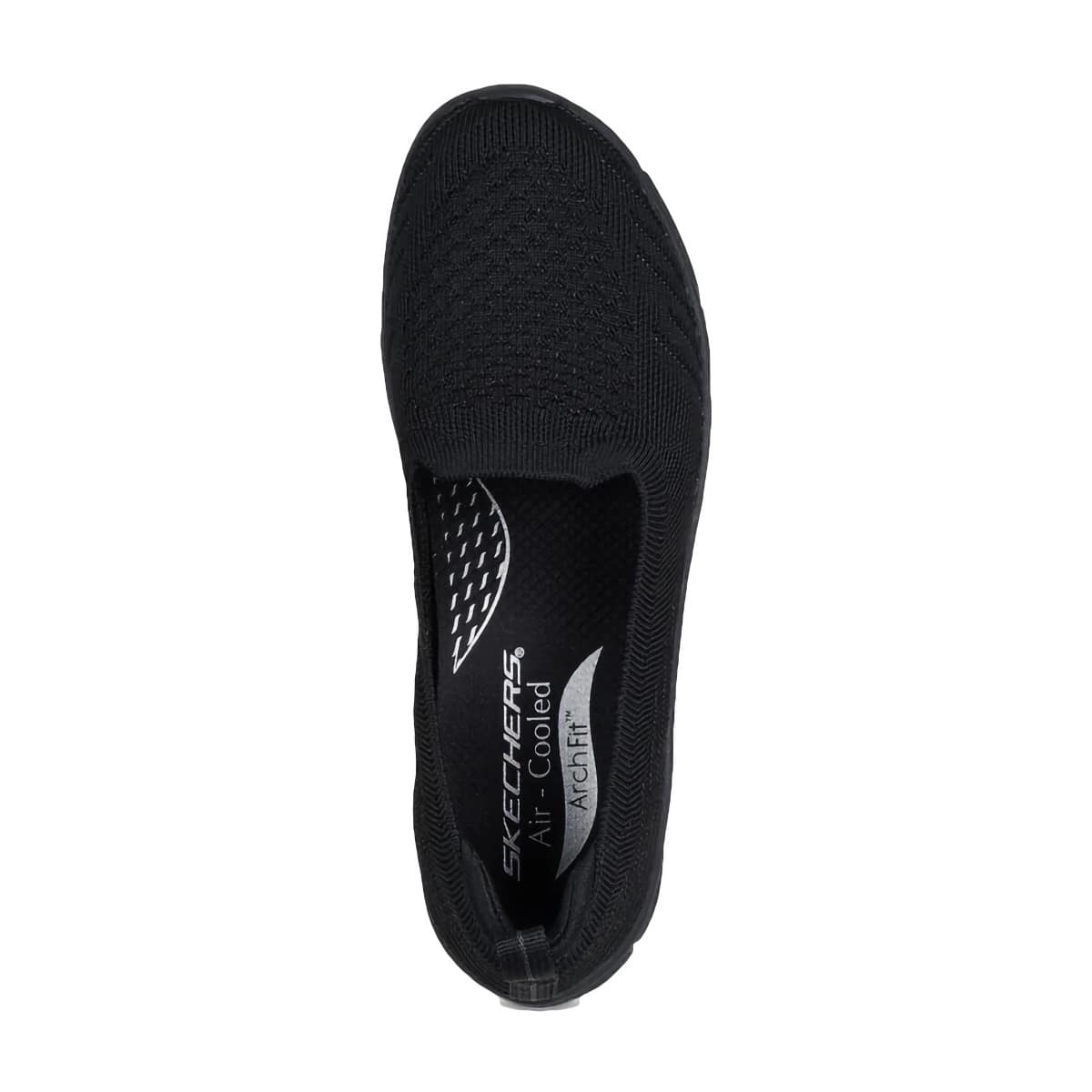 Sort ballerina med Arch Fit fra Skechers