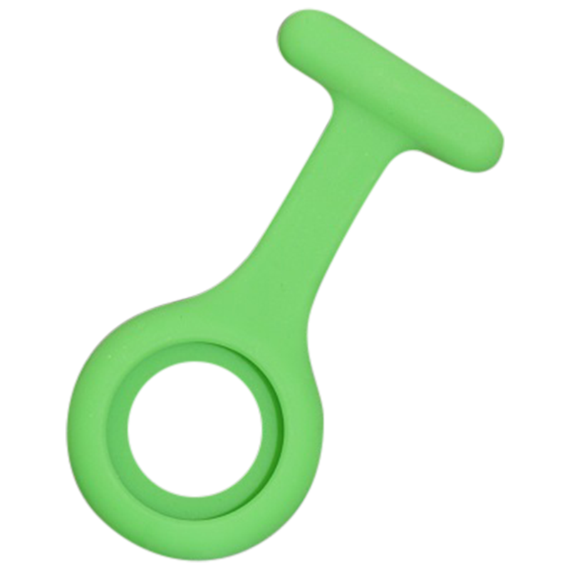 Silikone sygeplejeur med hvid urskive & 3 ekstra covers – praktisk, hygiejnisk & let at aflæse