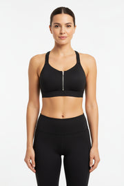 BH med lynlås i front