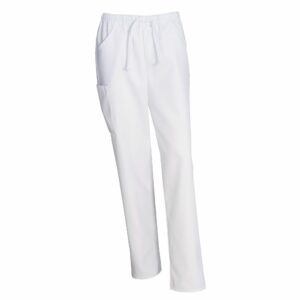 Nybo Hvide Unisex Heart Pull-on Bukser, Åndbar, Elastik i Talje