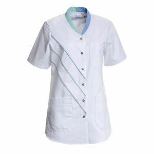 Nybo Hvid/Lysegrøn/Lyseblå Dame Feel Free Tunika, Komfort, Bomuld Indvendig