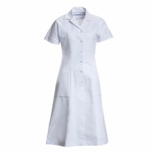 Nybo Hvid Dame Princess Kjole, Raglanærmer, Feminin Pasform