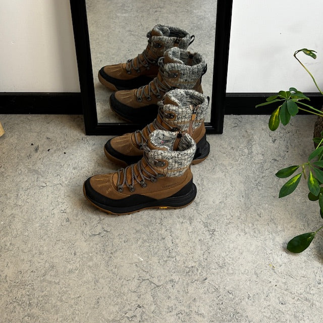 Brun, vandtæt, foret Merrell vandrestøvle