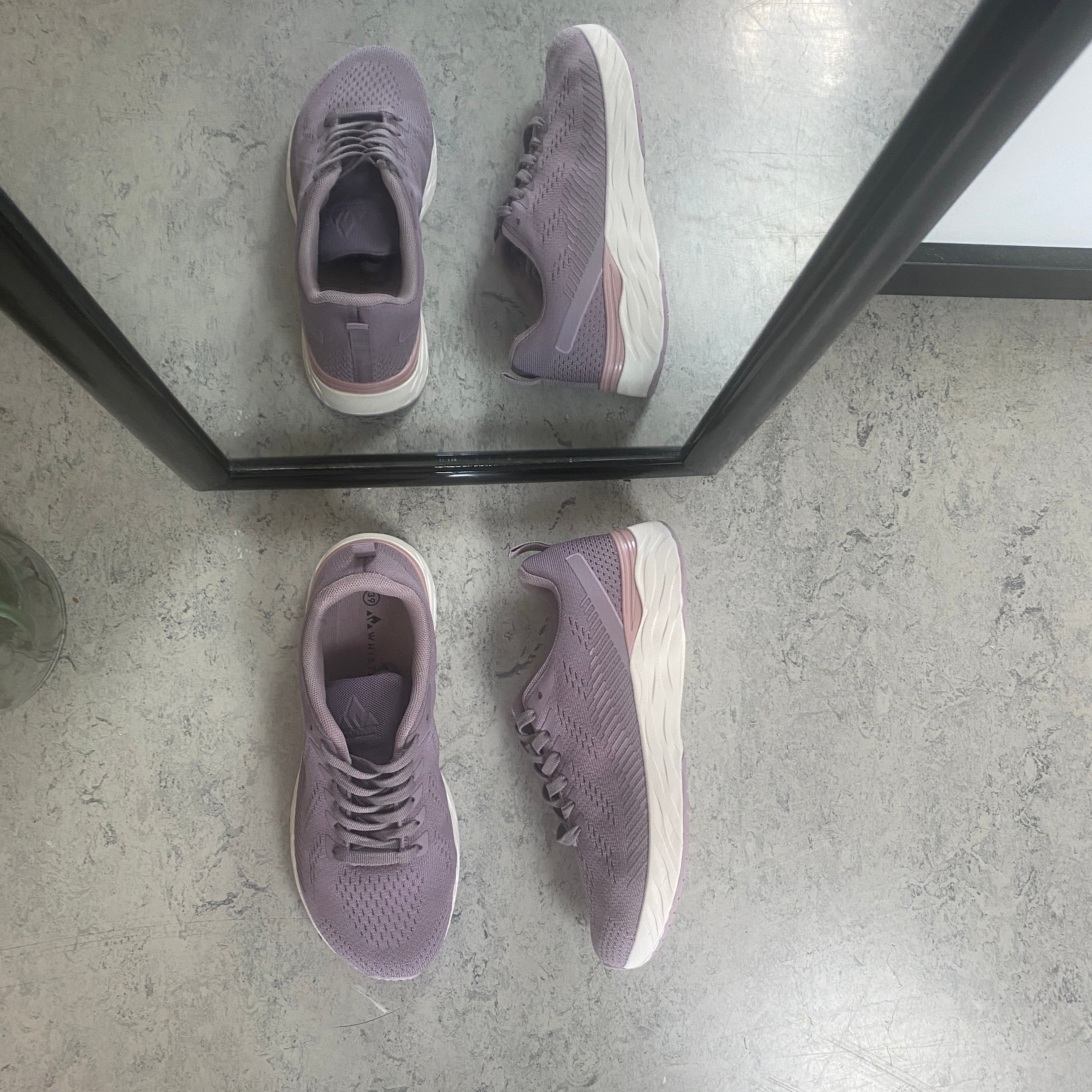 Linares W Wide Fit Shoe – mørk rosa letvægtssko med ekstra bredde