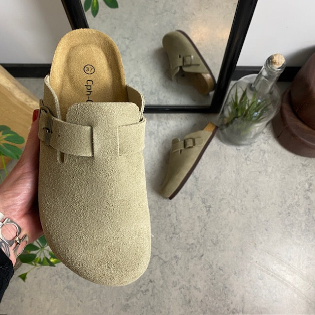 Gråbrune clog sandal fra Cph-Copenhagen