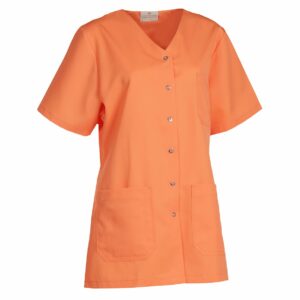 Nybo Orange Dametunika Charisma Premium, Kortærmet, Temperaturregulerende, Slidser