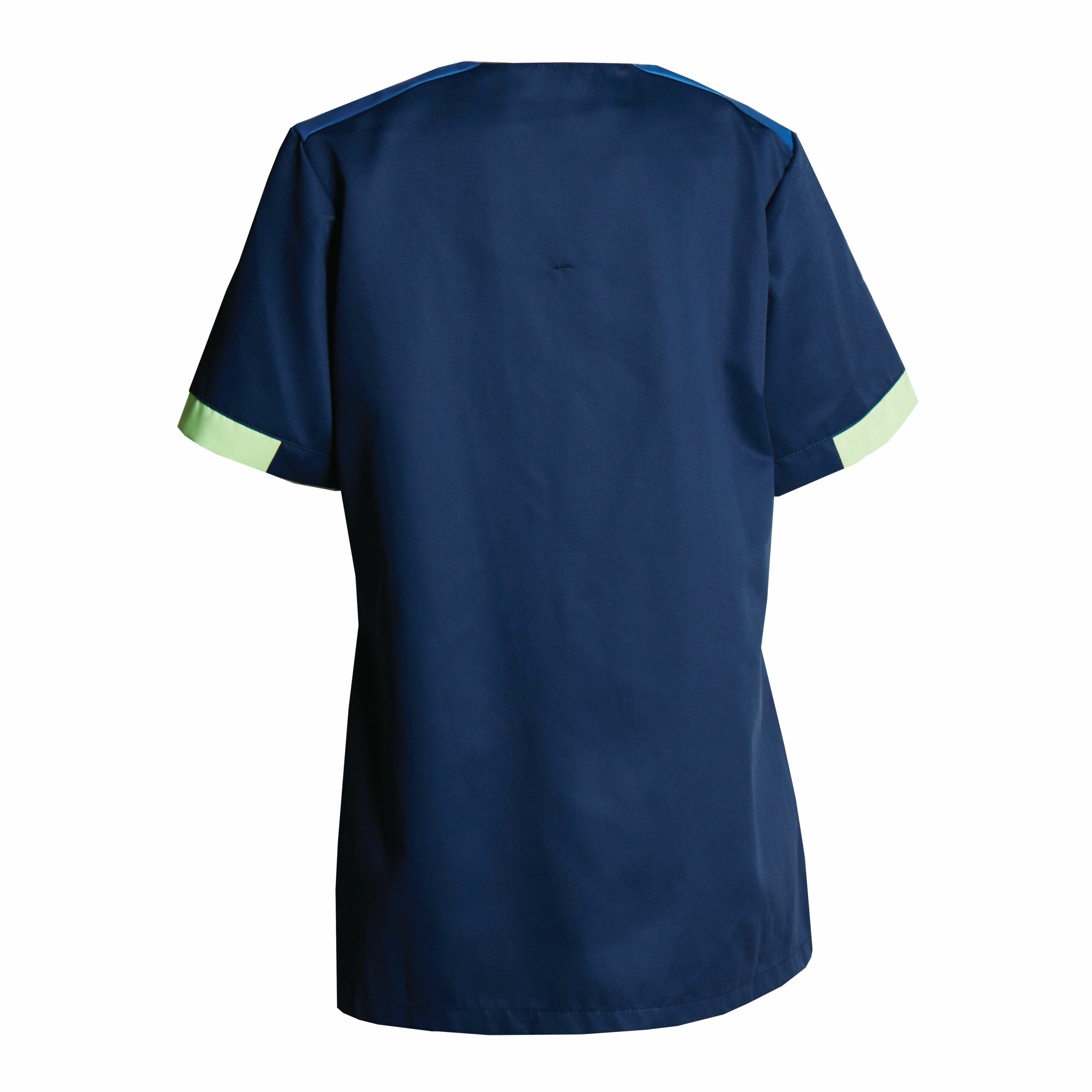 Nybo Navy Lysegrøn Blå Dametunika, Nova Premium, Taljeret, Slidser, V-hals