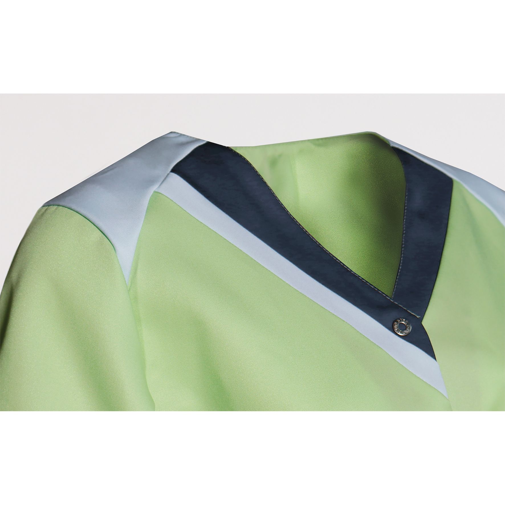 Nybo Lysegrøn/Navy/Lyseblå Dametunika Nova Premium Taljeret, Feminin Pasform, Optimal Bevægelsesfrihed