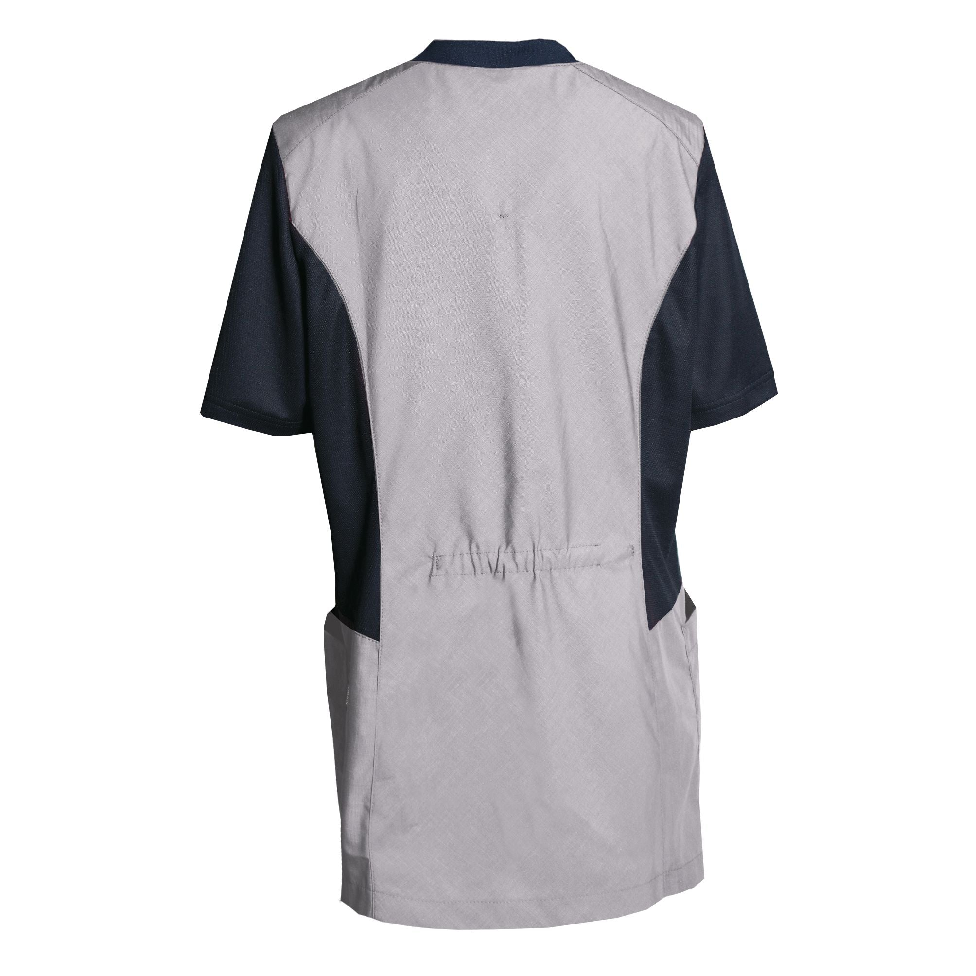 Nybo Grå Melange Dametunika Sporty Mix, Åndbar, Stretch, Kortærmet