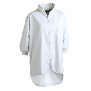 Nybo Hvid Unisex Move Hospitalsjakke, Kortærmet, Smudsafvisende
