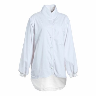 Nybo Hvid Unisex Move Cardigan, Langærmet, Superblød Fleecefor