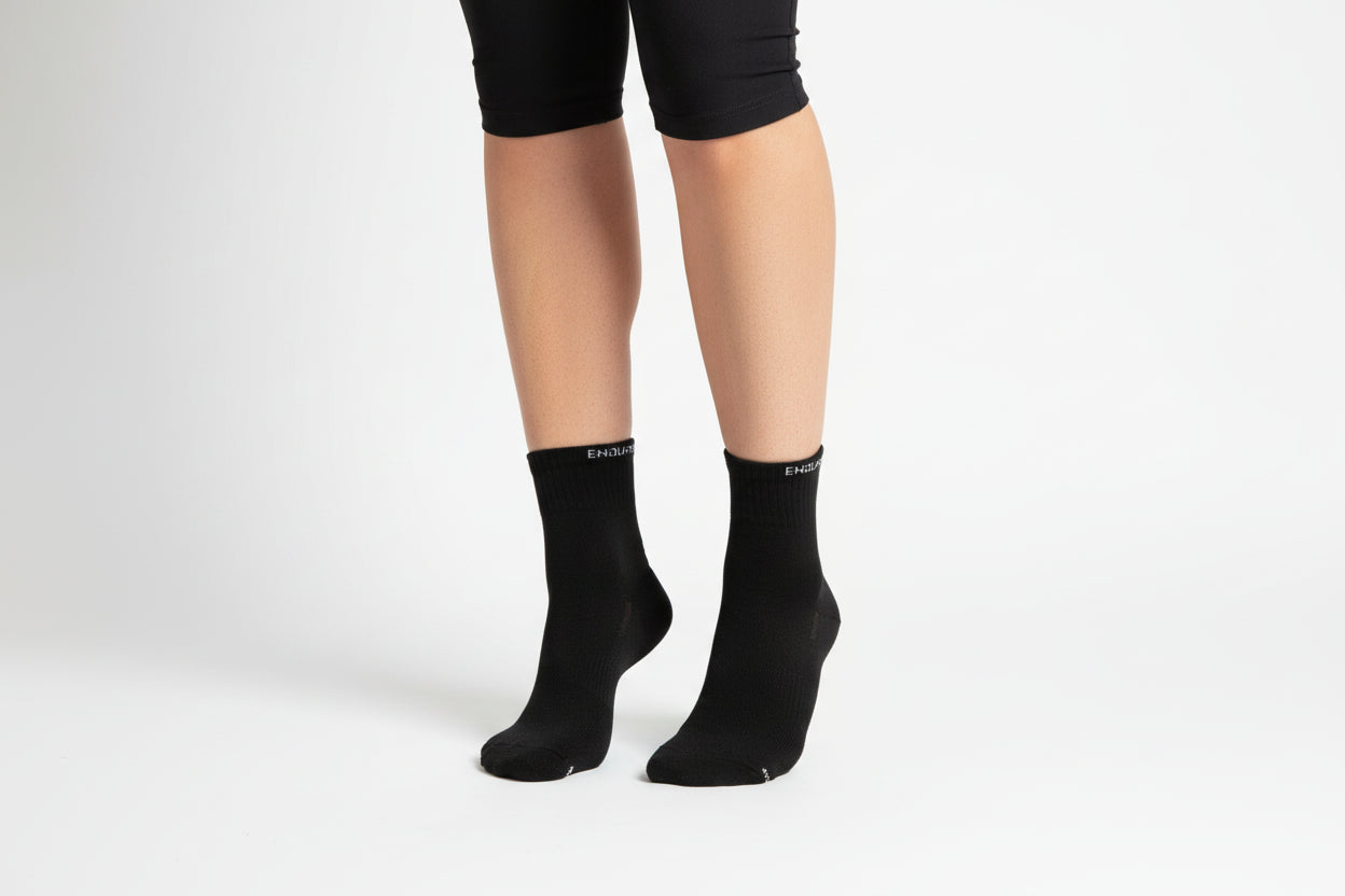 Sorte bambus strømper