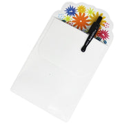 Lommebeskytter med blomster