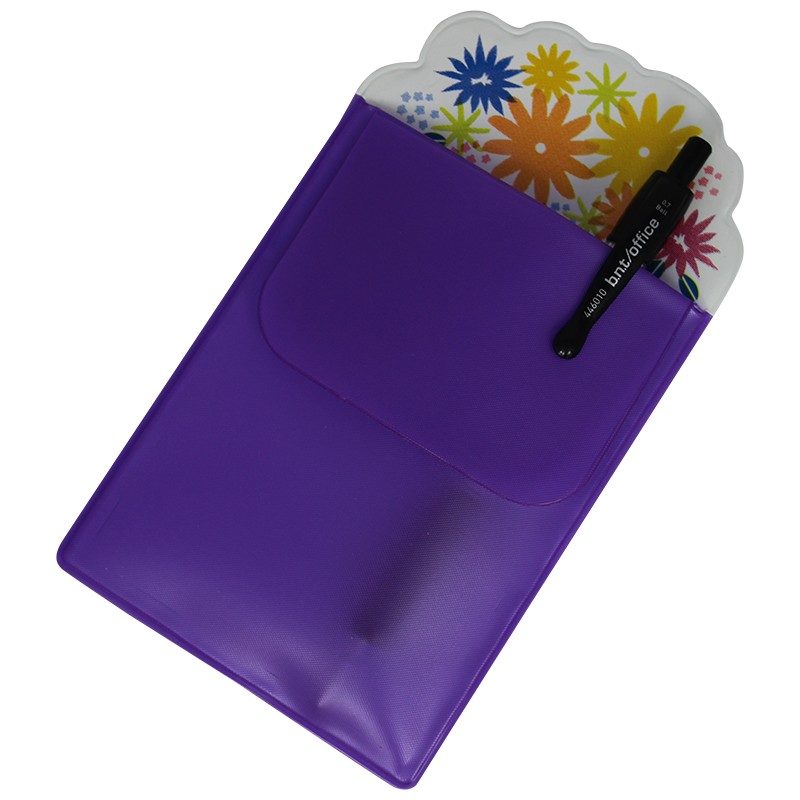 Lommebeskytter med blomster