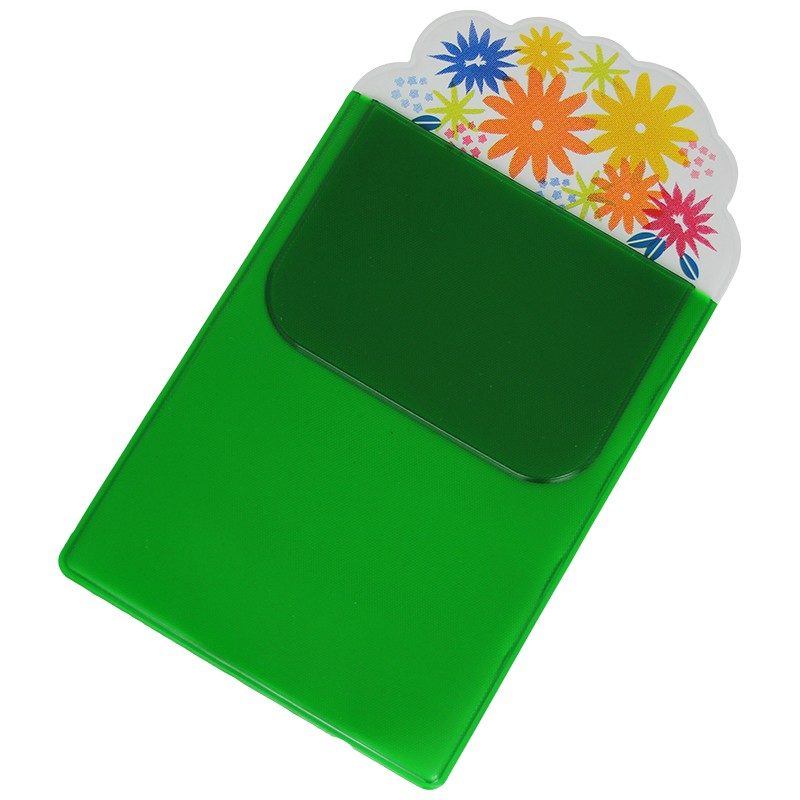 Lommebeskytter med blomster