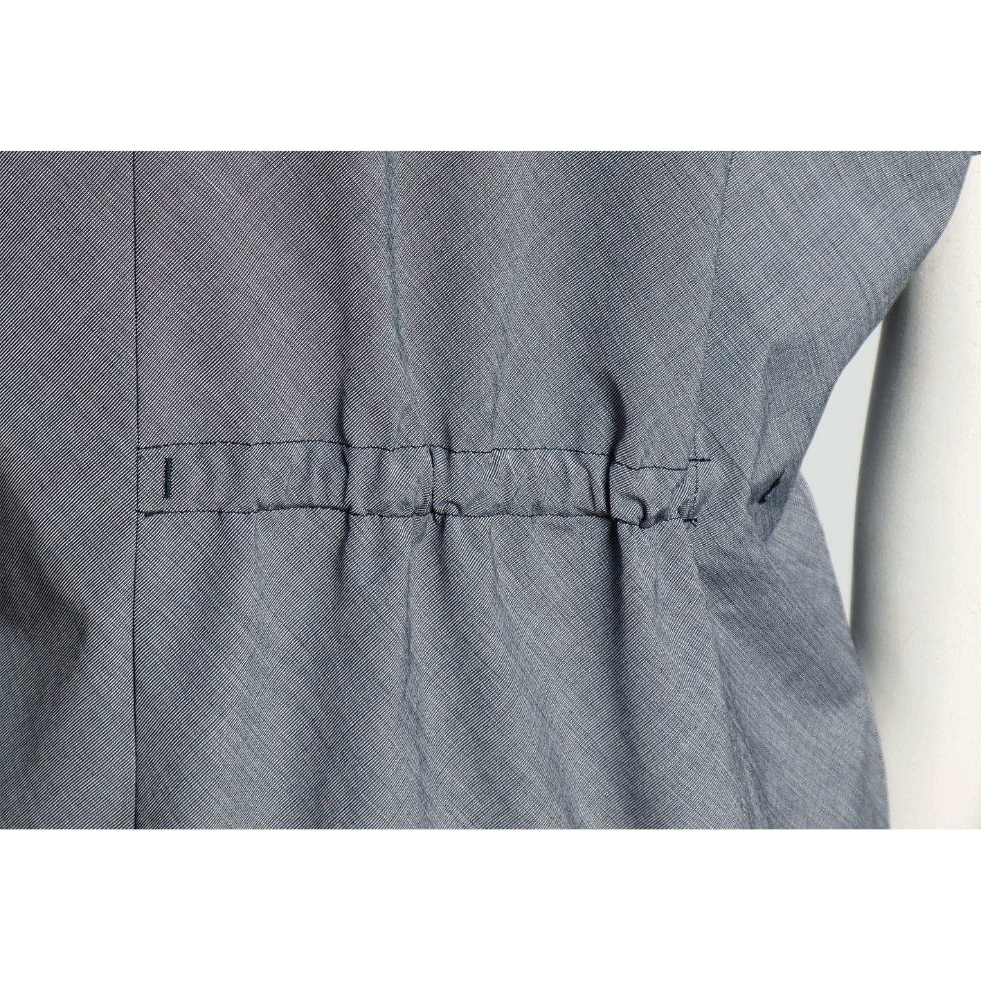 Nybo Koksgrå Damebusseronne, Nature Kollektion, V-hals, Strækbar Ryg