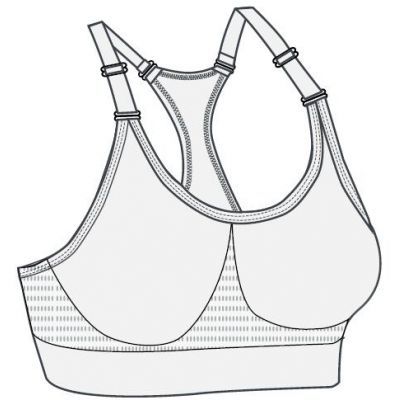 Elastisk BH med regulerbare remme