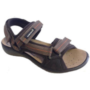 Ibiza 25 brun sandal i skind med velcro