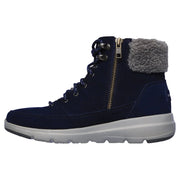 Navy damestøvlet med lynlås fra Skechers