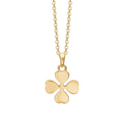 Aagaard halskæde med forgyldt firkløver