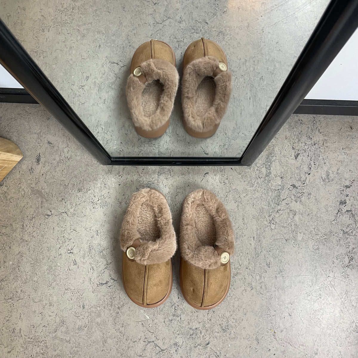 Matstar slip in – varm og bred hjemmesko med tyk, blød sål