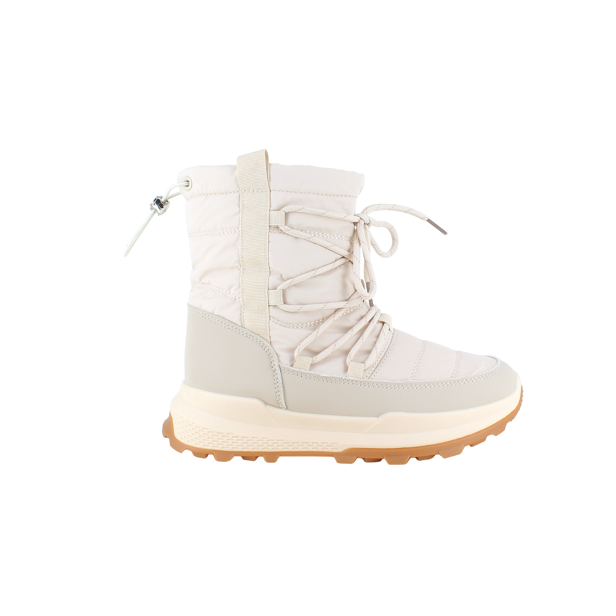 Beige vinterstøvle med lækkert blødt for