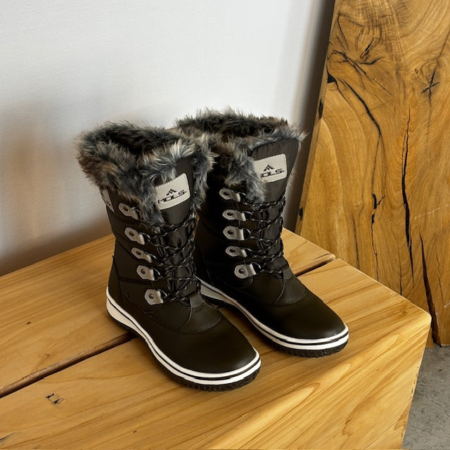 Brun vandtæt vinterstøvle fra Mols