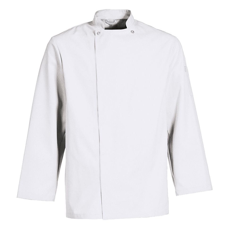 Nybo Hvid Unisex Taste Kokkejakke, Lange Ærmer, Slidstærk, Smudsafvisende