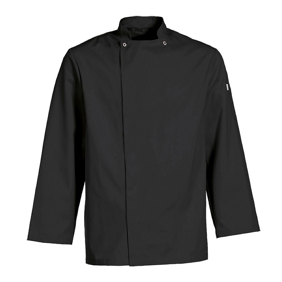 Nybo Sort Unisex Taste Kokkejakke, Lange Ærmer, Slidstærk