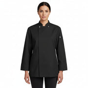 Nybo Sort Unisex Taste Kokkejakke, Lange Ærmer, Slidstærk