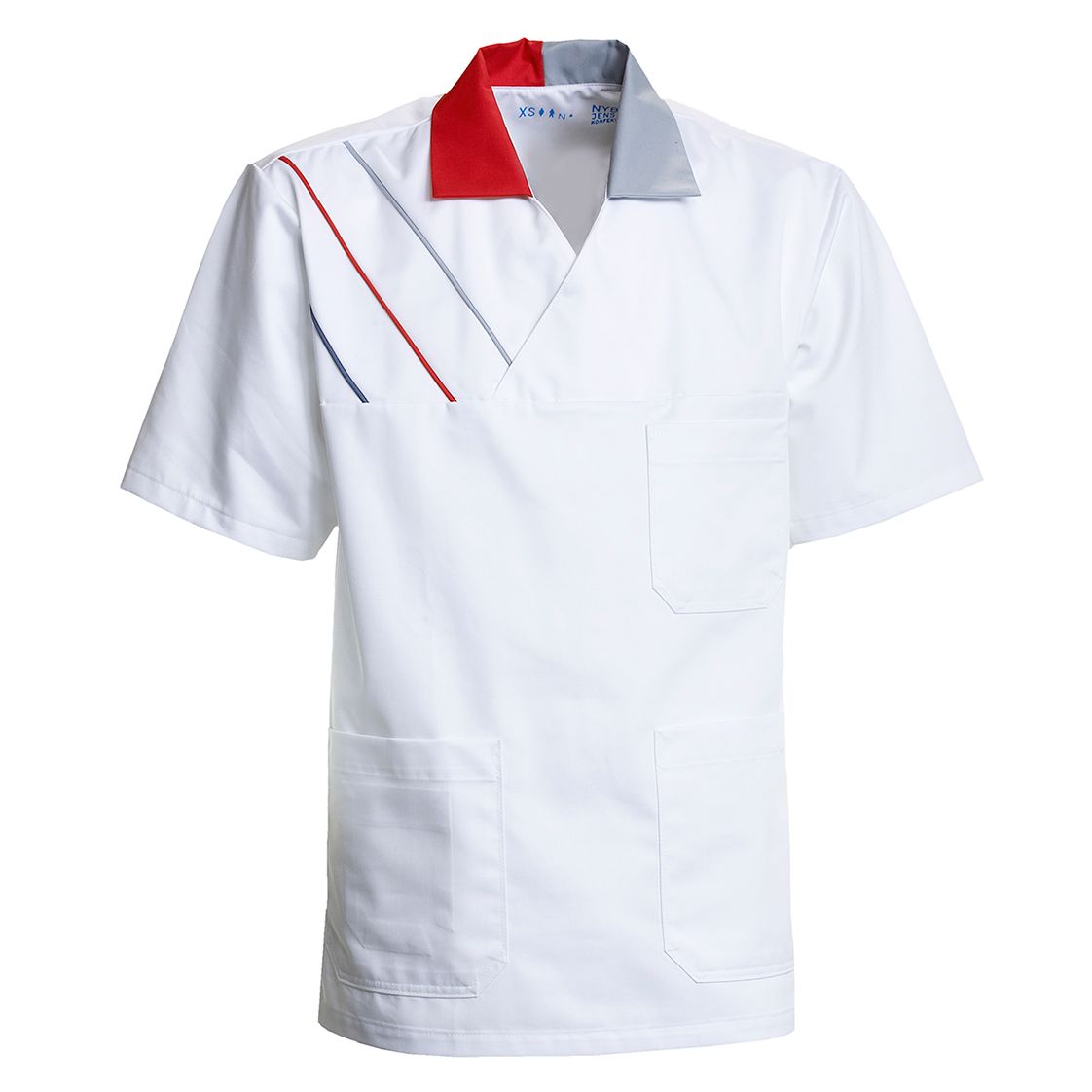 Nybo Hvid/Rød/Grå Unisex Feel Free Busseronne, Praktisk, Komfort