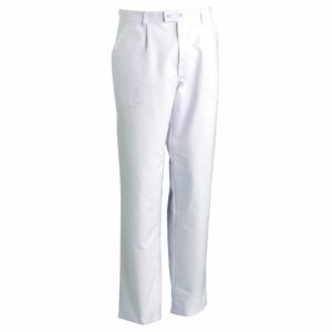 Nybo Hvide Herrebukser Club-Classic, Slidstærke, Fleksible Knapper