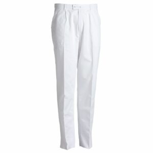 Nybo Hvide Herrebukser, Club Classic, Justerbar Elastik, Komfortabel