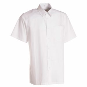 Nybo Hvid Herreskjorte Performance Kortærmet, Industriel Vask