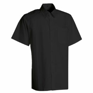 Nybo Sort Herreskjorte, Performance, Kortærmet, Perfekt til Industrivask