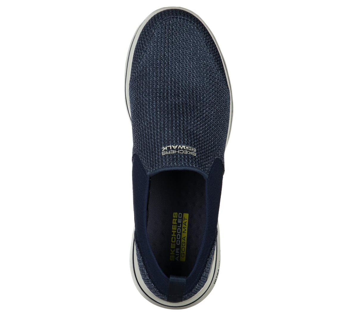 Navy hyttesko med slip-on lukning