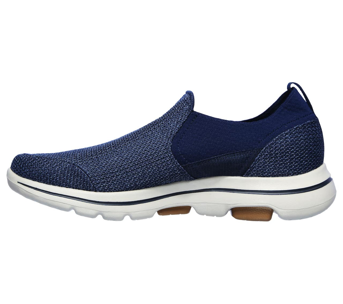 Navy hyttesko med slip-on lukning