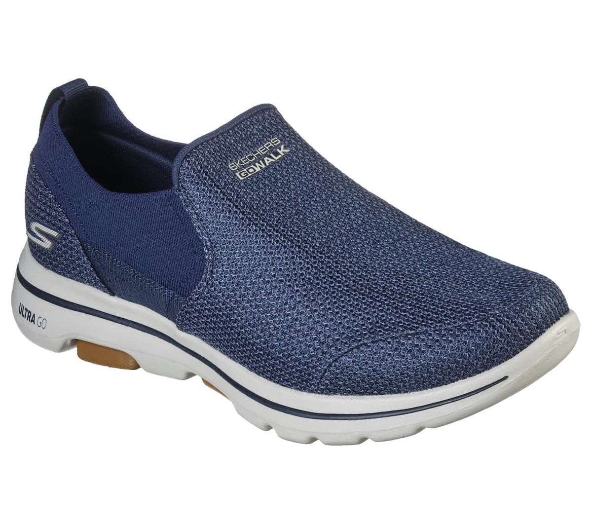 Navy hyttesko med slip-on lukning